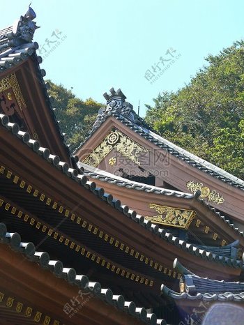 屋顶建筑装饰日本