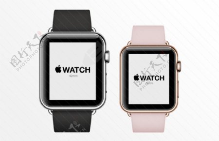 粉色黑色AppleWatch设计