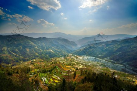 云南元阳梯田风景