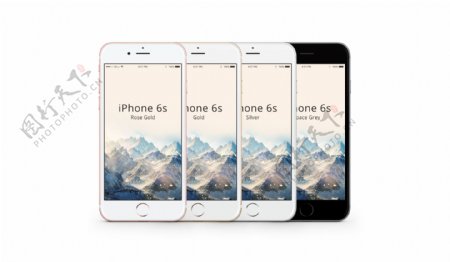 iPhone6S四个角度四种颜色展示