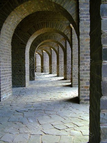 古建筑里的走廊