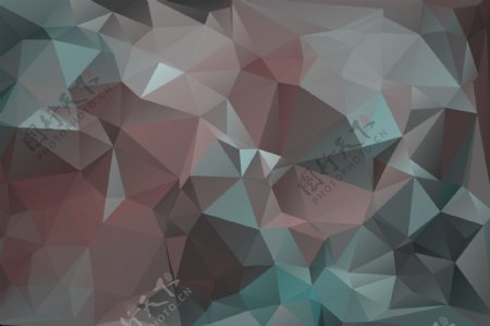 酷炫晶格化抽象几何体海报背景