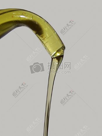 流流体橄榄油主题静物液体流