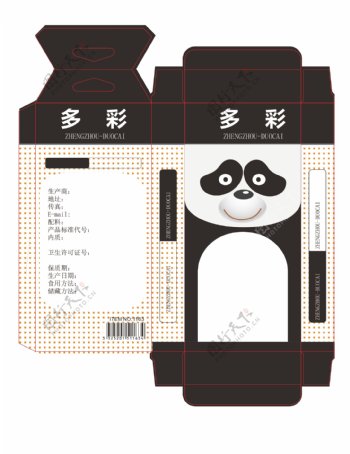 卡通熊猫包装