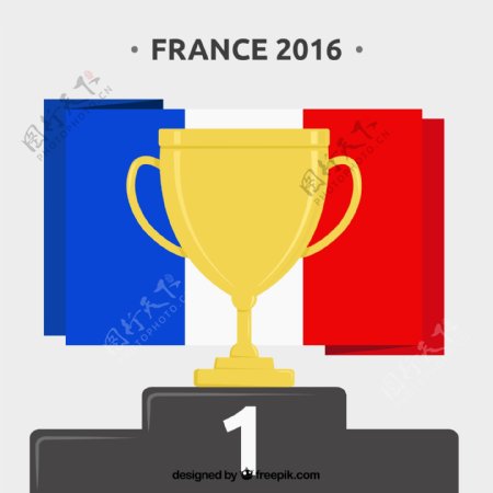 2016欧洲杯奖杯素材