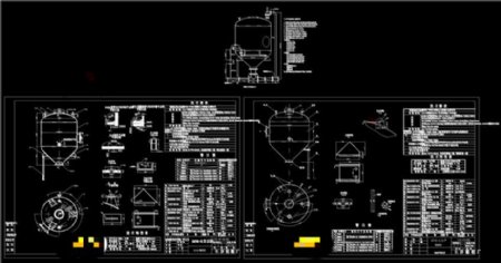 立方仓泵CAD机械图纸