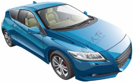 蓝色时尚汽车设计图片