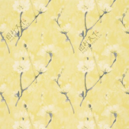黄色花朵图案壁纸