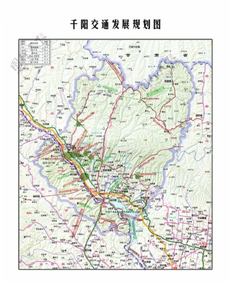 千阳县域交通地图