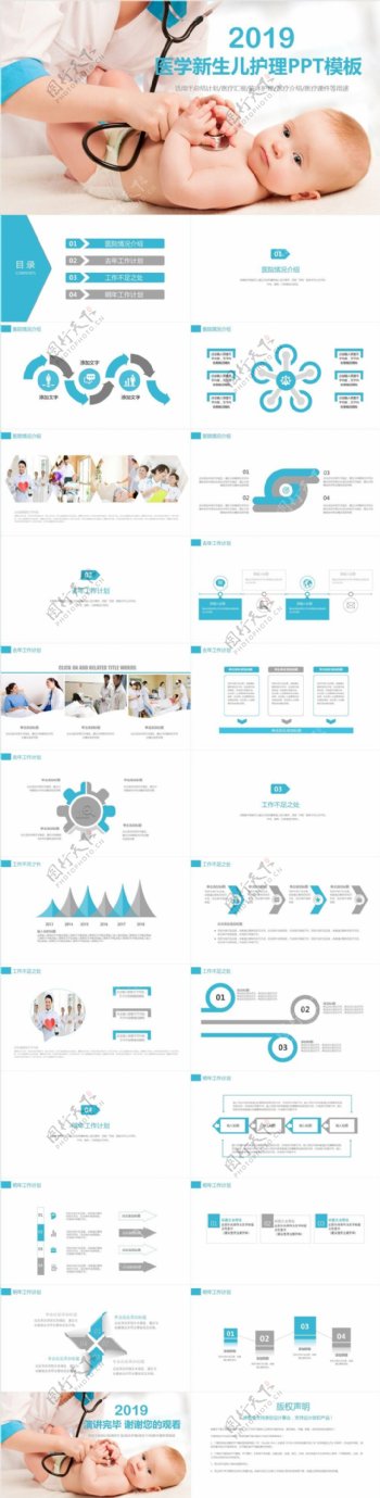 关爱儿童宝宝身心健康儿科讲座PPT模板