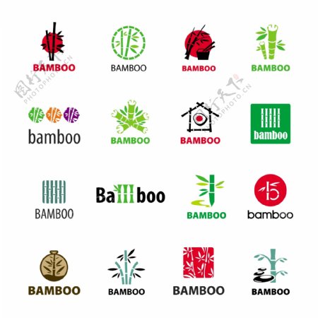 创意竹子logo设计图片