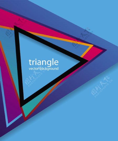 三角元素背景图片