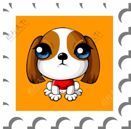 宠物狗矢量动物卡通动物AI格式0123