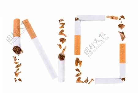 香烟组成的英语字母图片