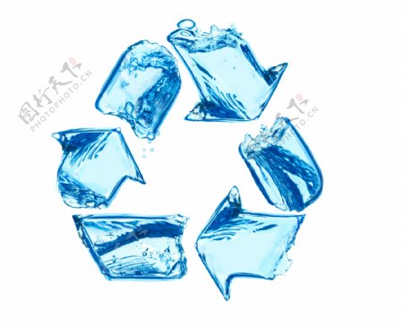 清水组成的回收标图片