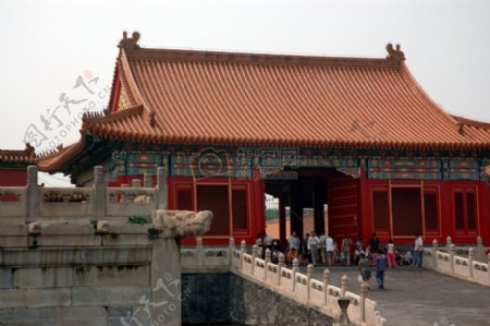 红色中国建筑