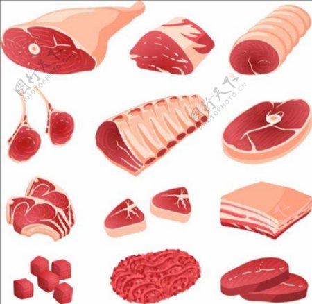 猪肉背景素材