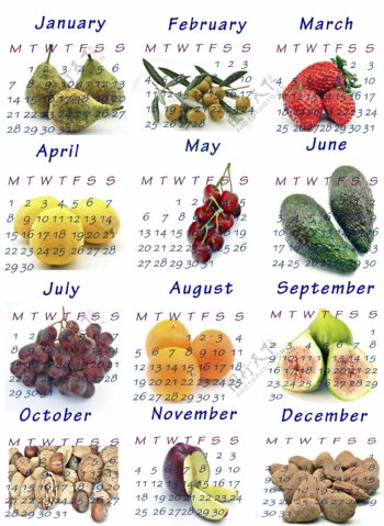水果日历图片