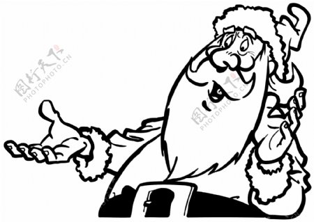 圣诞老人头像卡通头像矢量素材EPS格式0072