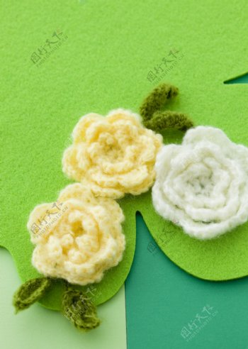 针织花朵图片