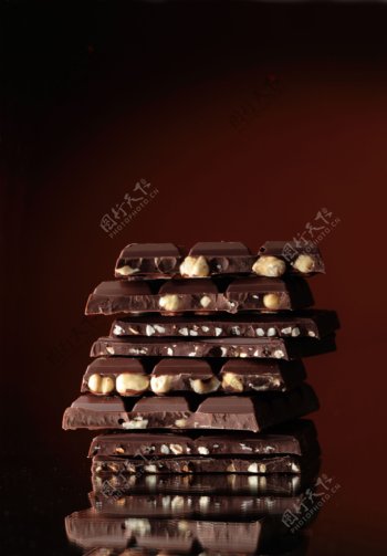 巧克力宣传广告背景图片
