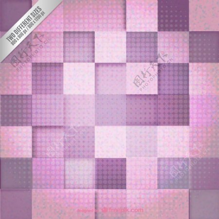 紫色系方格背景设计矢量素材图片