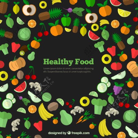 健康食品蔬菜水果背景图片