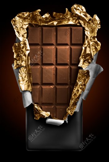 折包装的巧克力图片