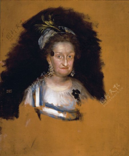 老年妇女油画肖像图片