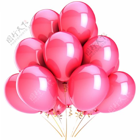 粉色气球矢量
