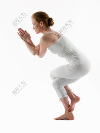 女性瑜伽养生保健操图片
