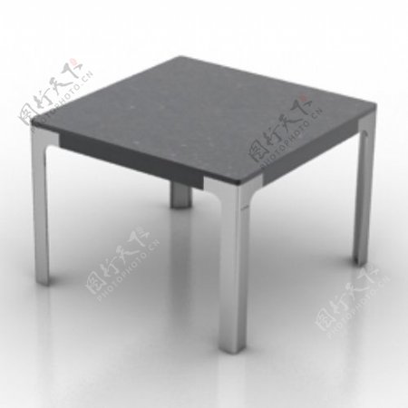 黑色方桌模型