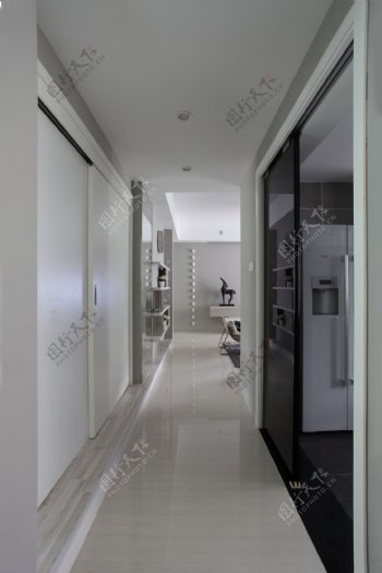 现代简约室内走廊设计图