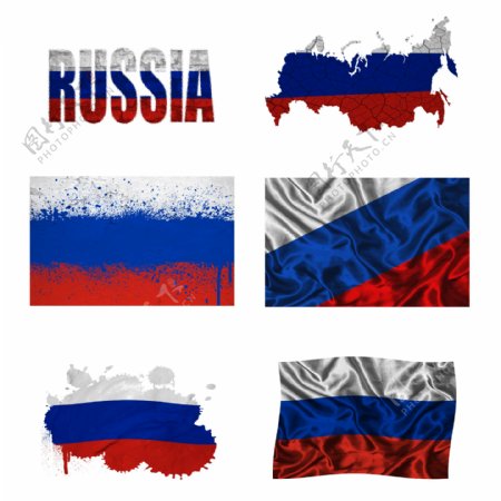 俄罗斯地图国旗