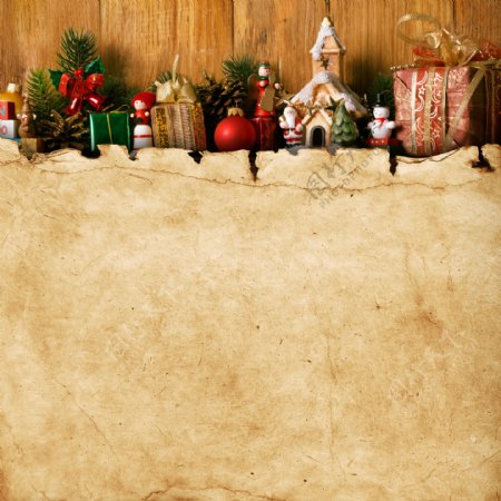 复古圣诞节背景图片