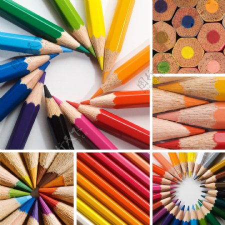 彩色创意铅笔图片