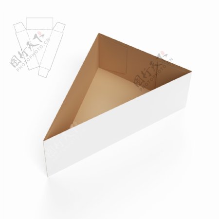 三角形纸盒和钢刀线图片