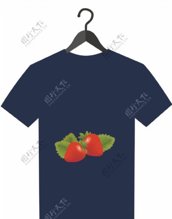 草莓上衣设计