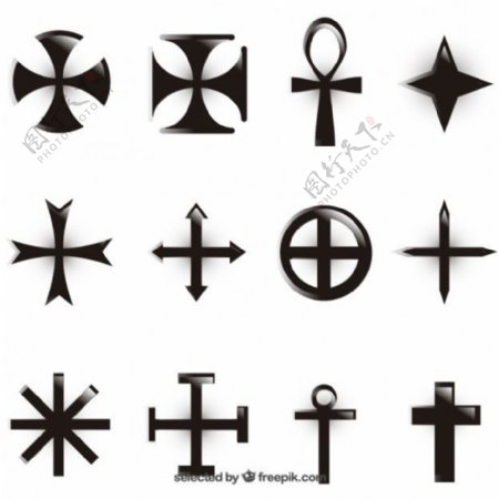 黑色十字架的种类