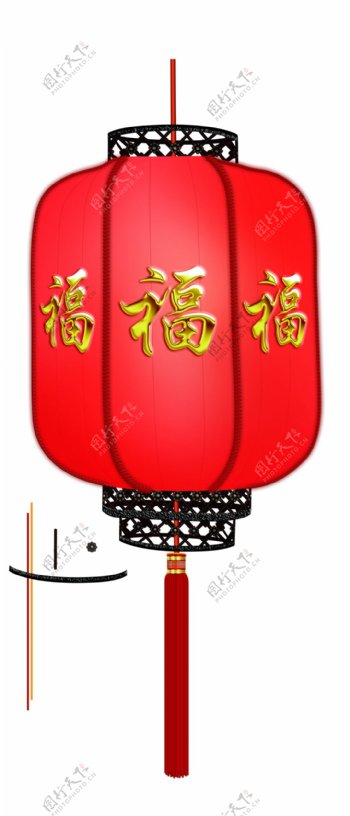 新年喜庆的红灯笼设计PSD分层素材