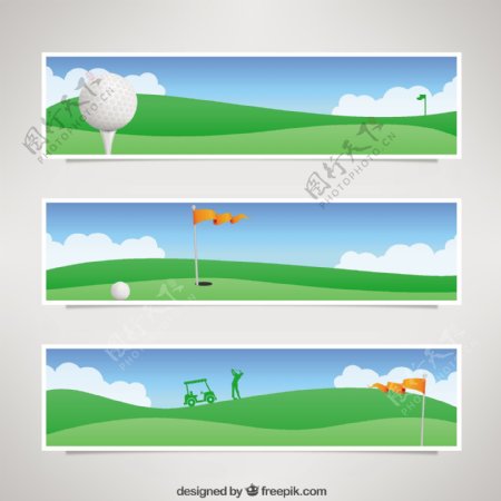 高尔夫的旗帜