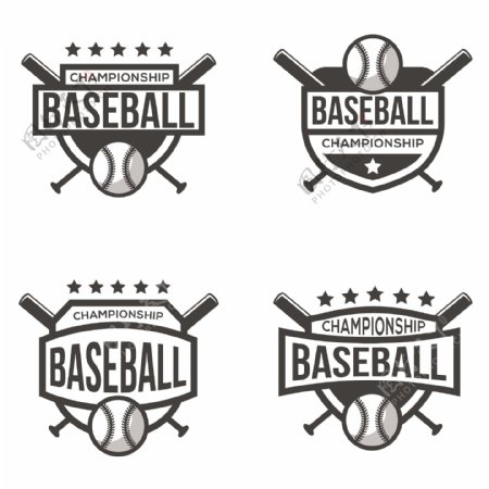 四logotipos对Bisbol