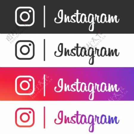 四Instagram的图标