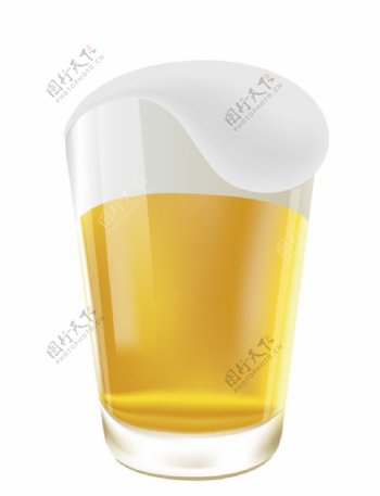 啤酒杯子鼠绘AI矢量图