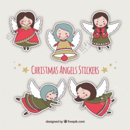 可爱的圣诞天使stikers