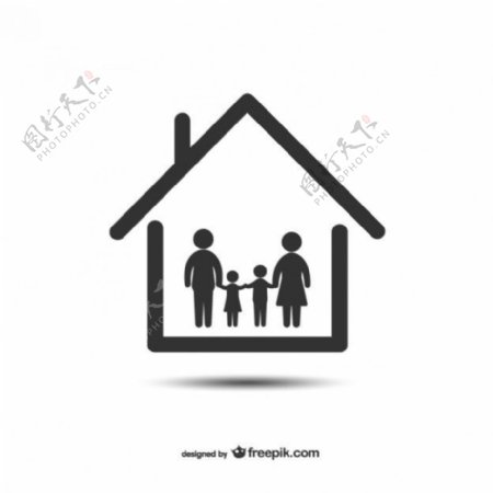 家庭和家庭图标
