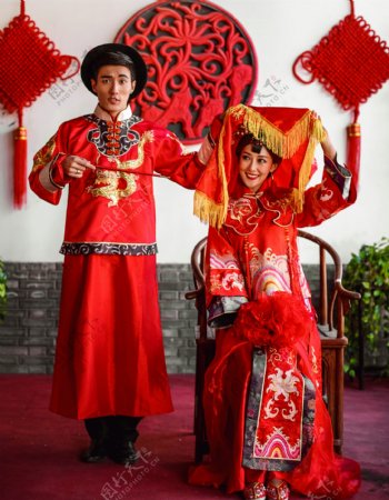 中国习俗婚纱摄影图片