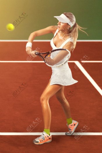 网球美女图片