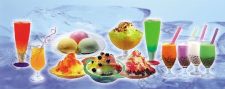 夏日冷饮冰淇淋图片