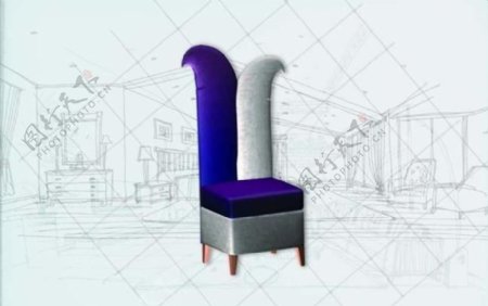 国际主义家具椅子0113D模型